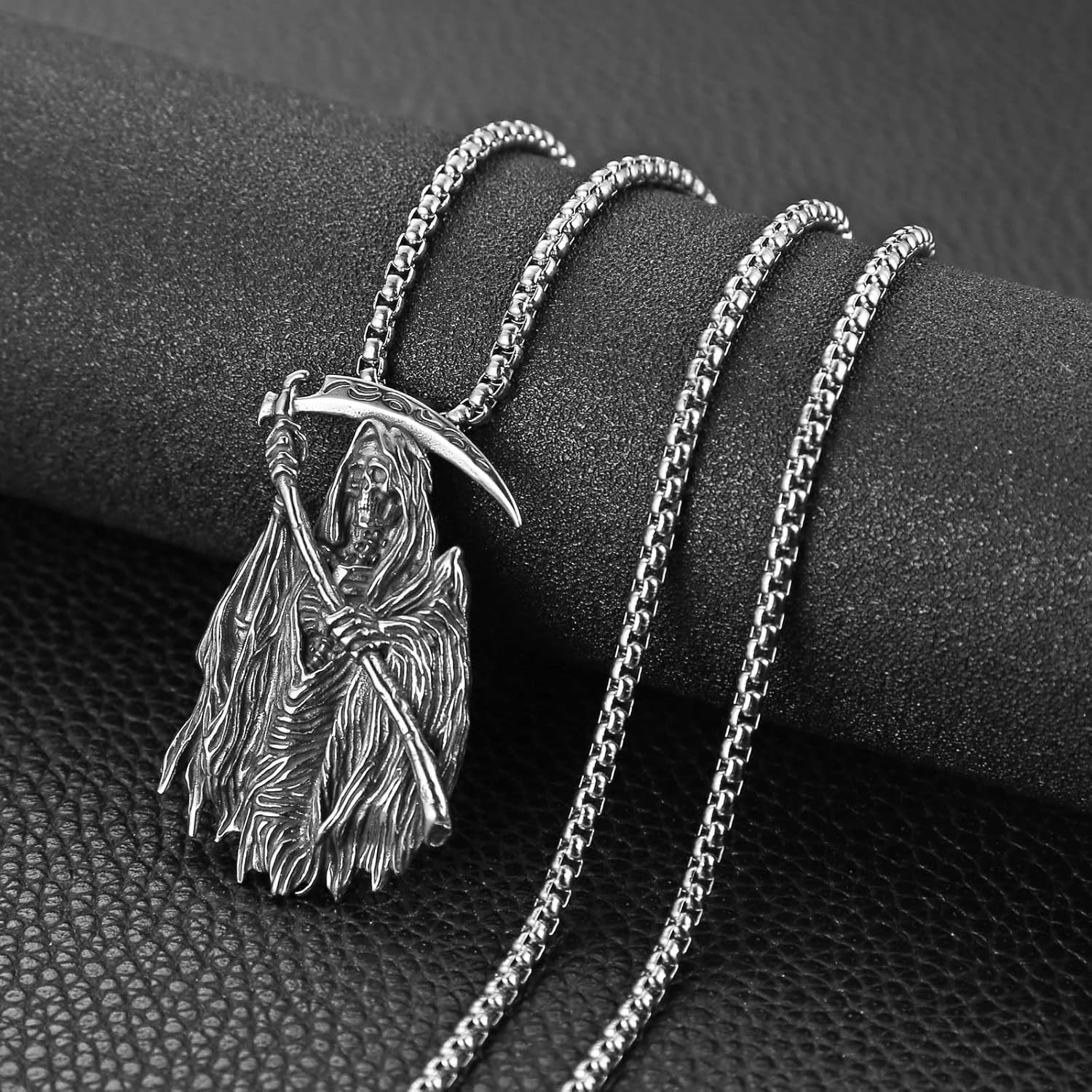 Gothic Reaper Pendant Necklace