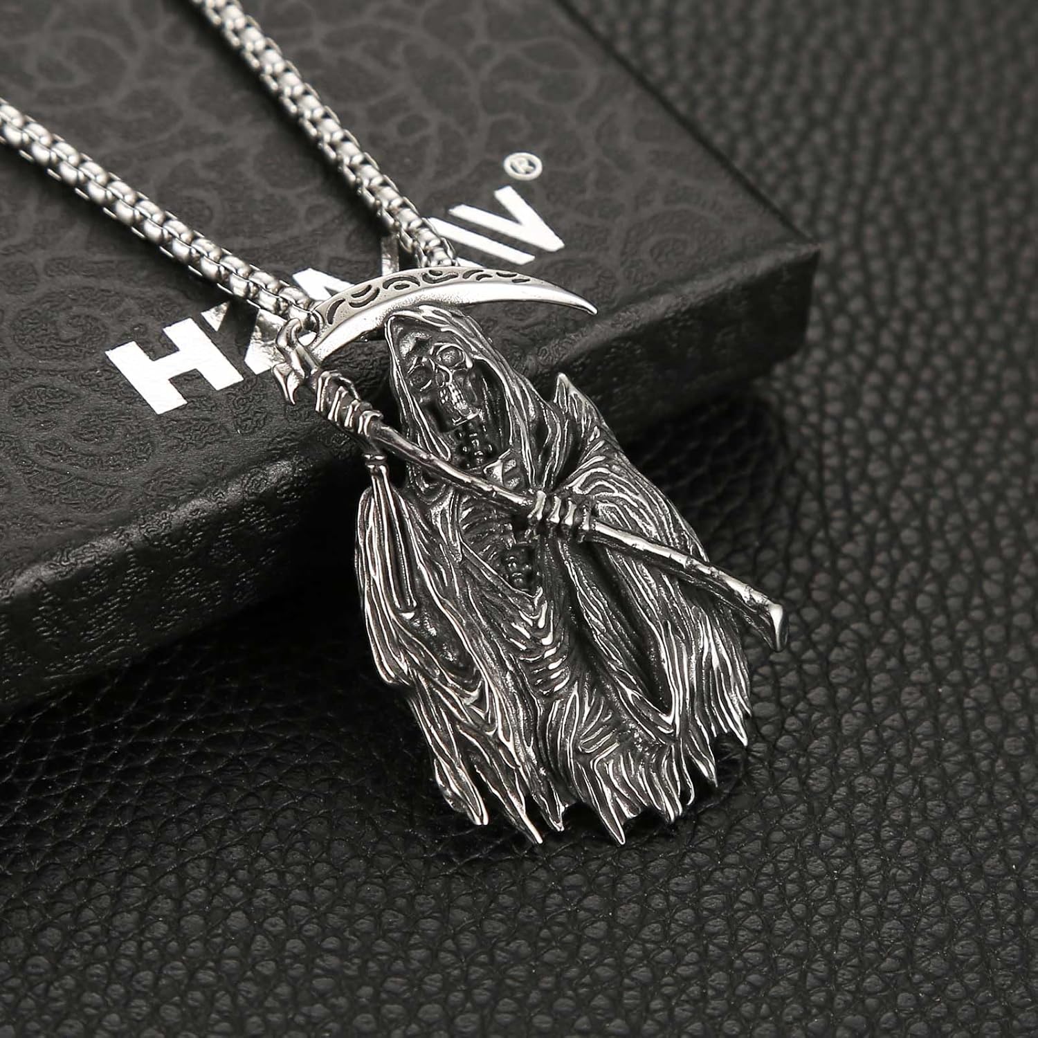 Gothic Reaper Pendant Necklace