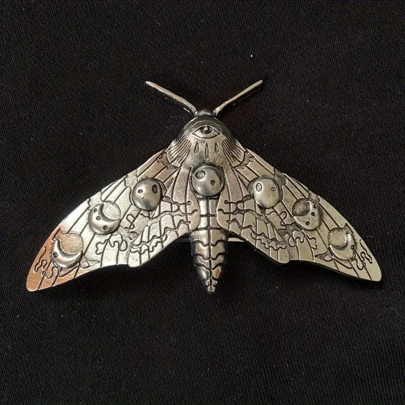 Gothic Moth Hair Clip