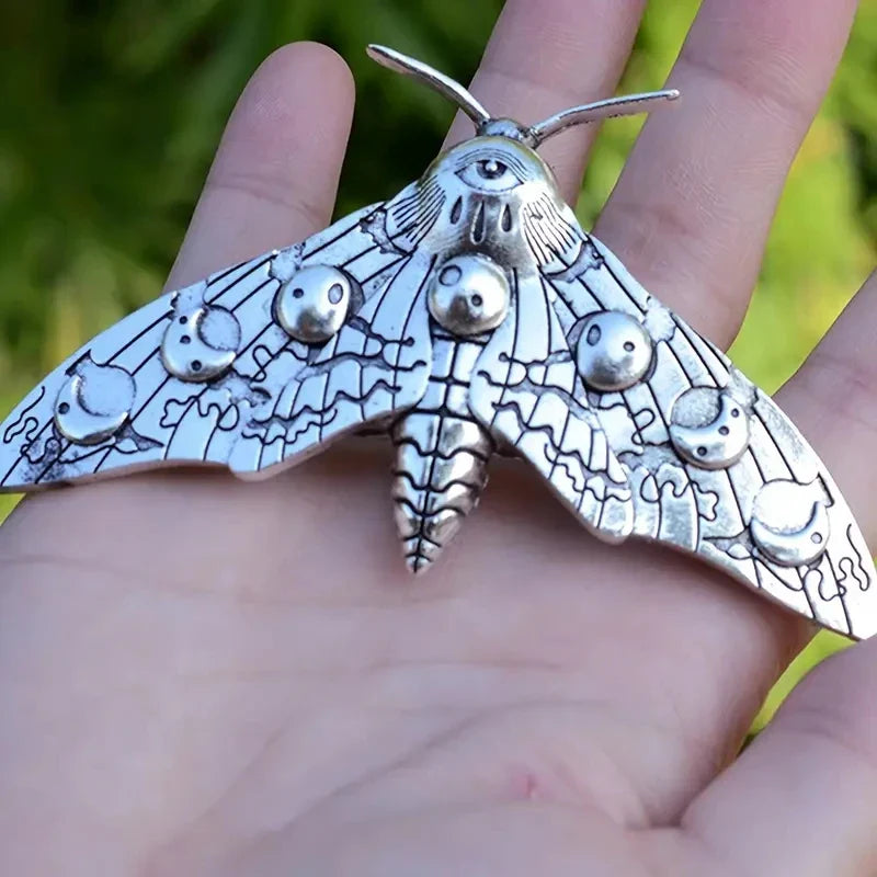 Gothic Moth Hair Clip